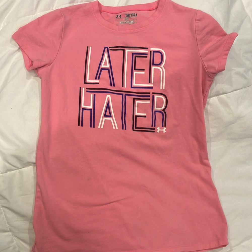 Under Armour Kids Pink Graphic T-Shirt